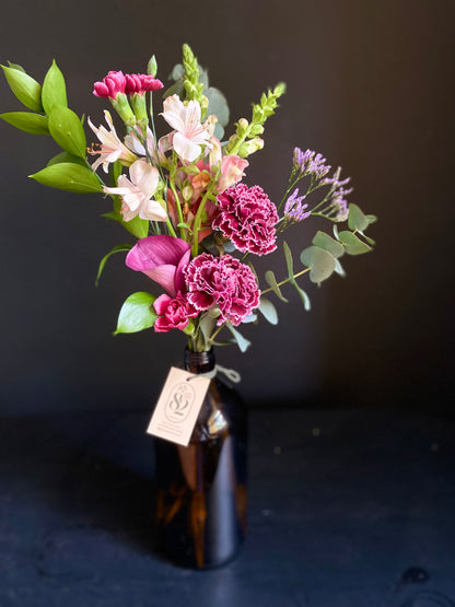 Pote Âmbar Flores Frescas - 6 hastes