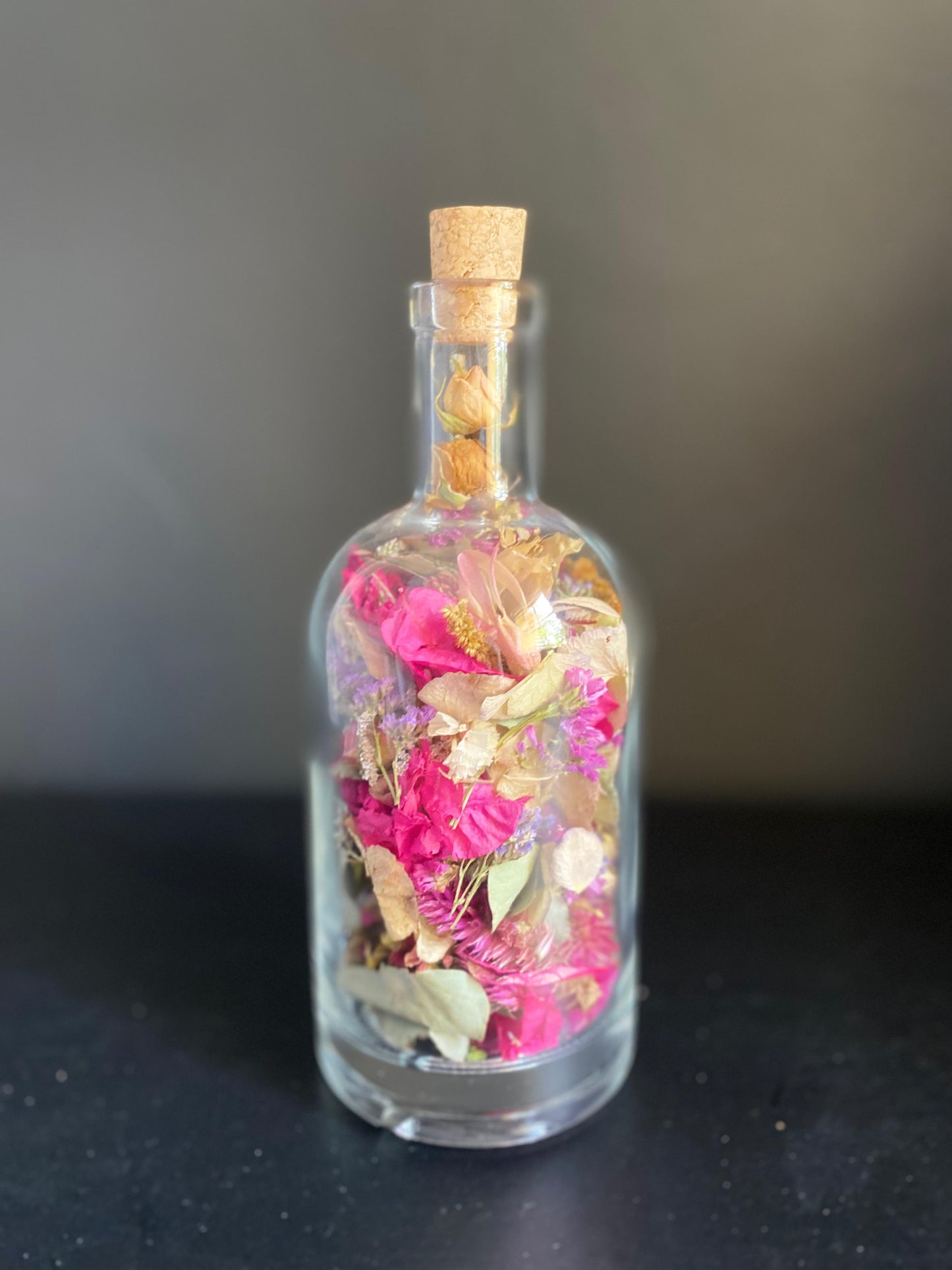 Garrafa de Flores Secas